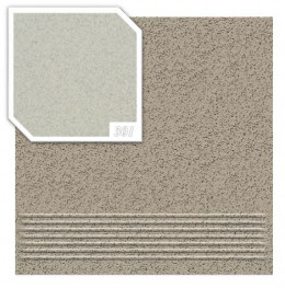 Ступень  СТ301S соль-перец светло-серый300x300х7